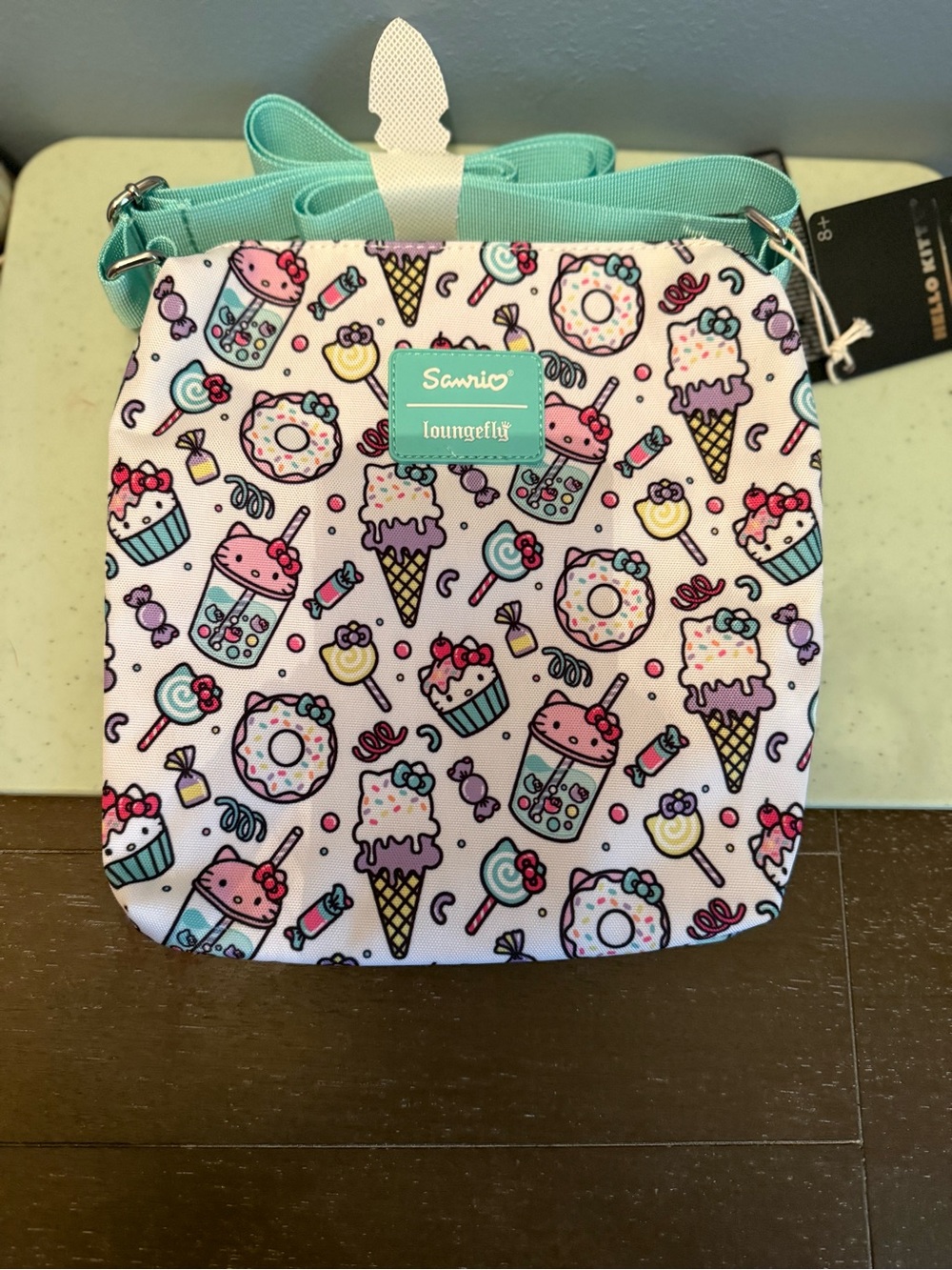 Sanrio x Loungefly Mint Dessert Print Crossbody Bag